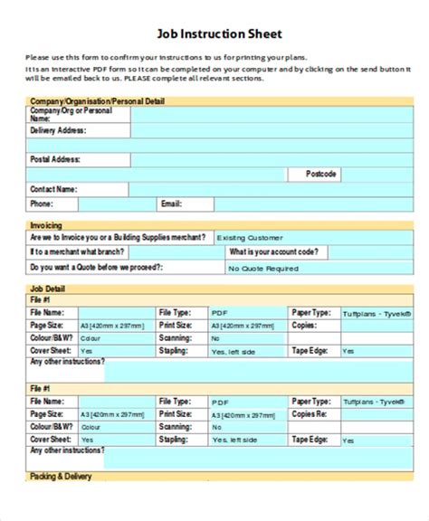 Google Sheets Job Application Template