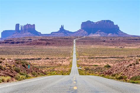 Approaching Monument Valley From Utah Stock Image Image Of Rock