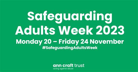 Safeguarding Adults Week Links Resources And More Ann Craft