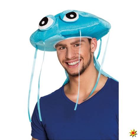 Quallen Hut Hellblau Fisch Kost M Hut Fasching