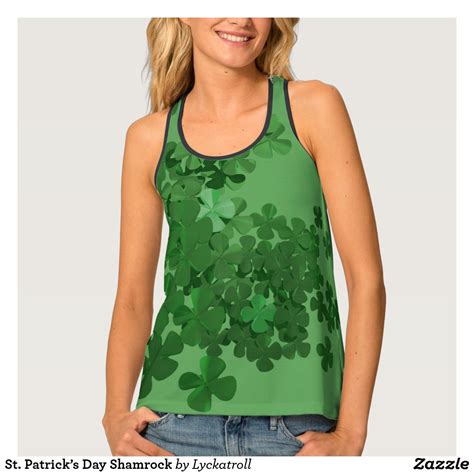 St Patricks Day Shamrock Tank Top Zazzle