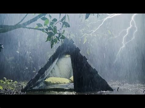 Beat Stress Fall Asleep Soundly With Heavy Rain In The Tent Sound Of