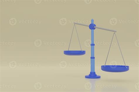 3d Justice Scale Cartoon Unbalanced Scale 13764730 Stock Photo At Vecteezy