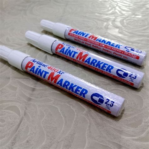 Jual Spidol Putih Paint Marker Artline Xf Mm Shopee Indonesia