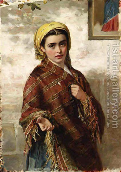 Peasant Girl Charles Sillem Lidderdale Oil Painting Reproduction