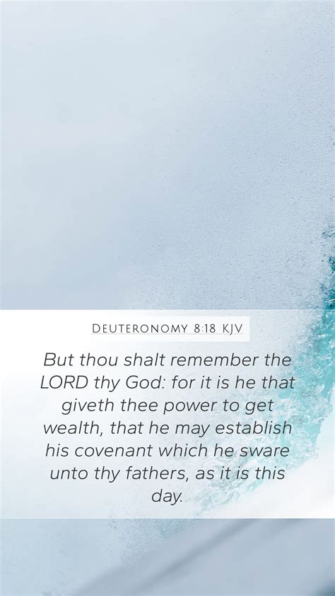 Deuteronomy Kjv Mobile Phone Wallpaper But Thou Shalt Remember