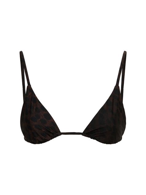 Buy Weworewhat Lvr Exclusive Cooper Triangle Bikini Top Black Brown