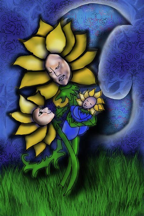 Mother Flower Moon Digital Art By Cindy Boyd Fine Art America