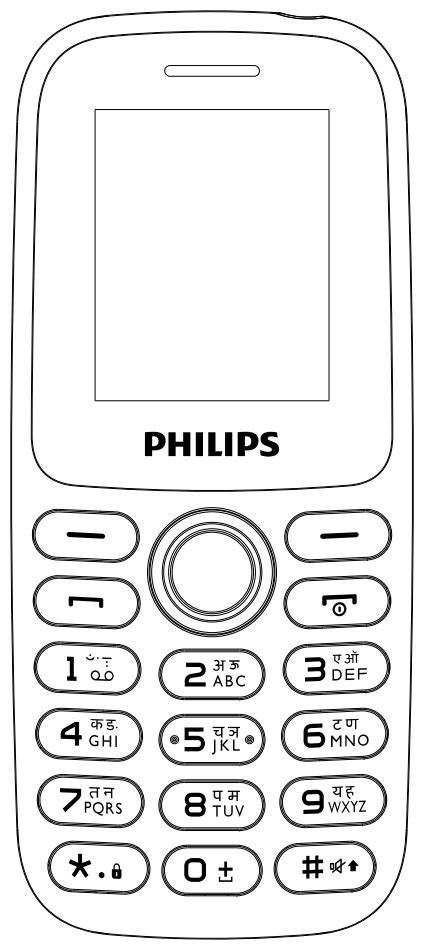 PHILIPS CTE102ABLK Xenium Mobile Phone User Guide