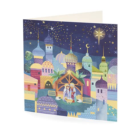 Large Bethlehem Scene Christmas Card 10 Pack Oxfam Gb Oxfams