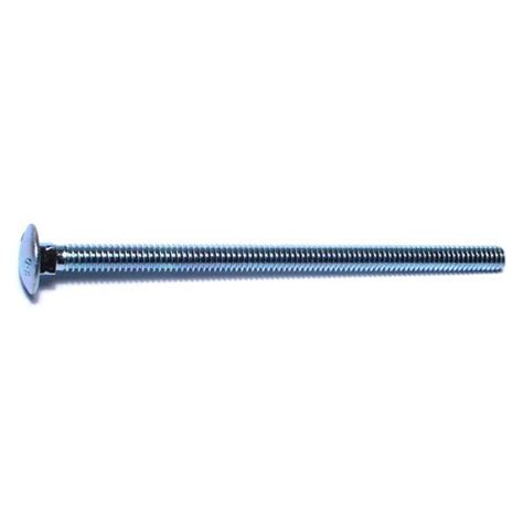 1 4 20 X 4 1 2 Zinc Plated Grade 2 A307 Steel Carriage Bolts 5