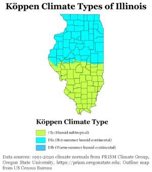 Climate of Illinois Facts for Kids