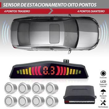 Sensor De Estacionamento Dianteiro E Traseiro Prata Honda City 2015