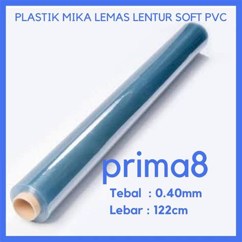 Jual Plastik Mika Lems Lentur SOFT PVC Bening Tebal 040 0 40mm Lebar