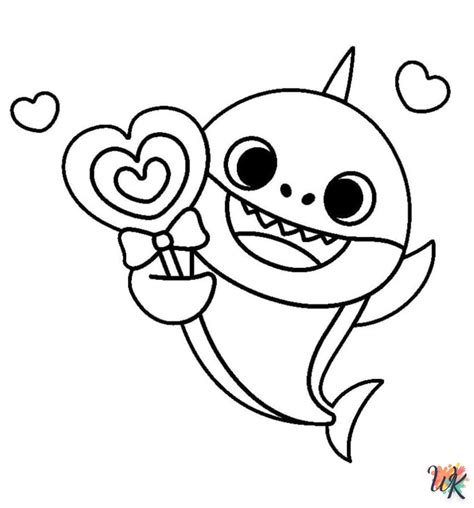 Coloriage Baby Shark à imprimer gratuit pour les enfants