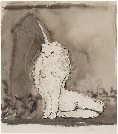 Sexy Cat Nude Unicorn Cat Woman Chat Surrealiste By Leonor Fini On