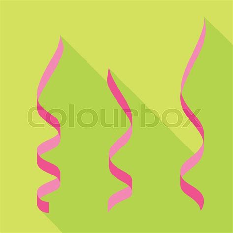 Pink Serpentine Icon Flat Stock Vector Colourbox