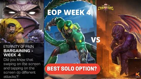 Scorpion Easy Solos Eop Dragon Man Week 4 Mcoc Youtube