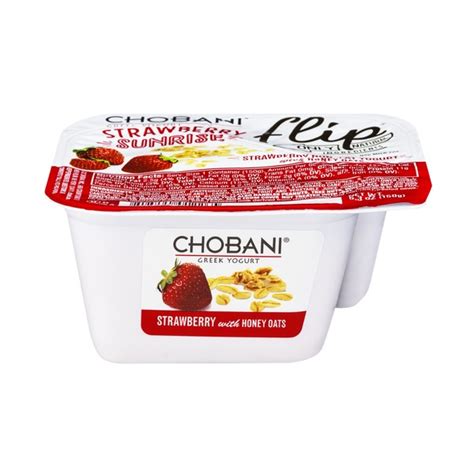 Chobani Non Fat Greek Yogurt Flip Strawberry Sunrise Oz Instacart