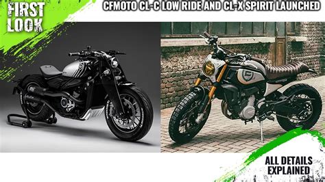 CFMoto 450cc CL C Low Ride And CL X Spirit Concepts Unveiled