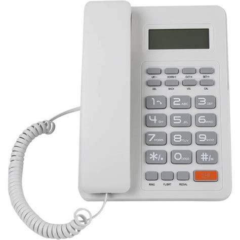 Téléphone De Bureau Filaire Ligne Fixe Filaire Système Double Dtmf