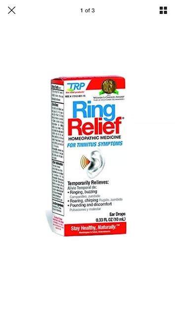 Trp Ring Relief Ear Drops Anyone Else Using Tinnitus Uk