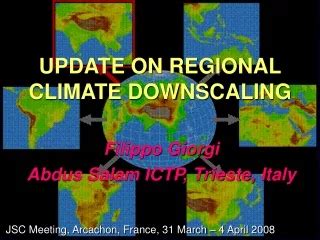 PPT Climate Downscaling Using Regional Climate Models PowerPoint