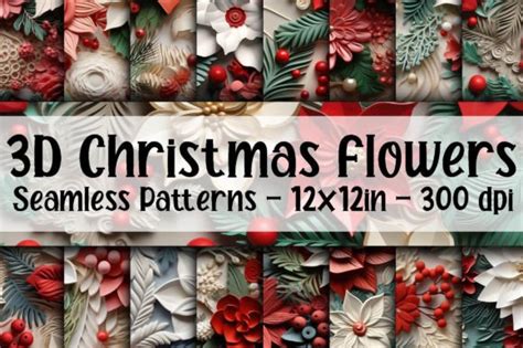 Christmas Textures Digital Papers Graphic By Oldmarketdesigns