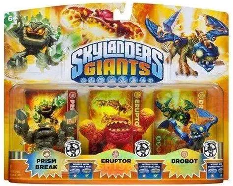 Skylanders Giants Lightcore Prism Break Eruptor Drobot Exclusive