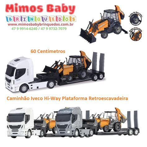 Caminh O Usual Iveco Hi Way Plataforma Retroescavadeira Cores