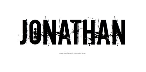 Jonathan Name Tattoo Designs