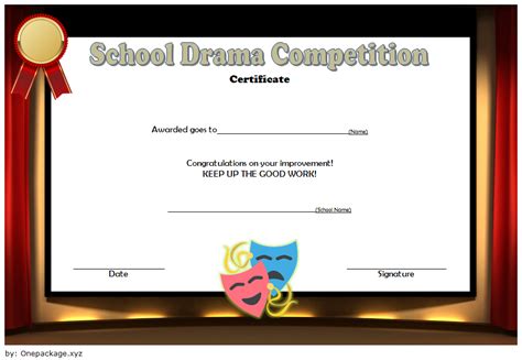 Top 10 Drama Certificate Template Free Printables Artofit