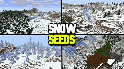 Best Snow Biome Seeds For Minecraft Java Bedrock Youtube