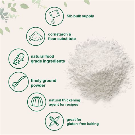 Organic Arrowroot Powder Bulk Non Gmo For Cooking And Baking Micro