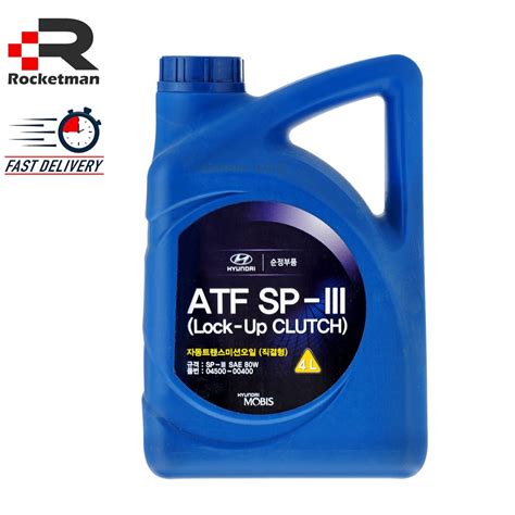 Hyundai Kia Auto Transmission Fluid Atf Sp3 4 Litre 04500 00400