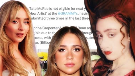 People Drag Sabrina Carpenter Over Tate Mcrae Chappelle Roan Youtube