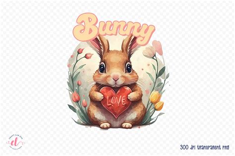 Bunny Love Easter Sublimation Design Graphic By Craftlabsvg · Creative