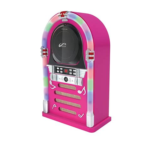 Bluetoothcd Jukebox With Led Neon Lights Pink P17 J95bfc 8 Led Neon