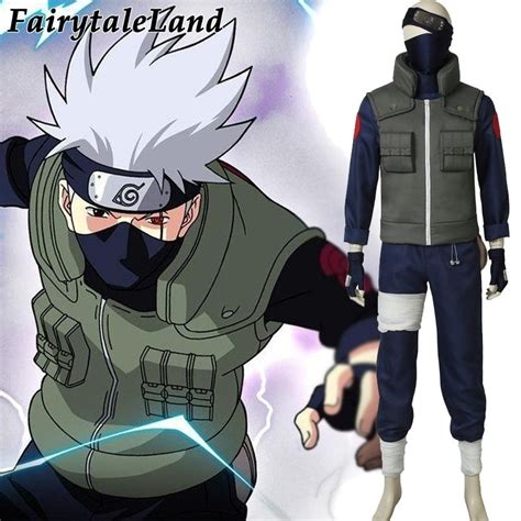 Anime Cosplay Costume Hatake Kakashi Vest Uniform Suits Halloween Party