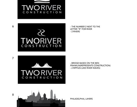 Two Rivers Construction Logo On Behance