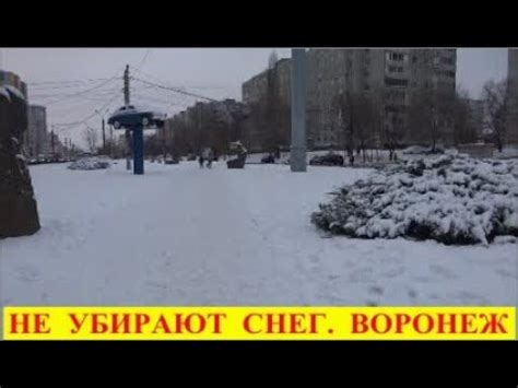 НЕ УБИРАЮТ СНЕГ. ВОРОНЕЖ - YouTube