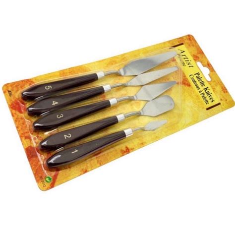 Jual PALETE KNIFE PALLETE SET 5IN1 PISAU SPATULA DEKORASI KUE LUKIS