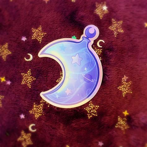 Moon Potion Bottle Sticker Holographic Etsy