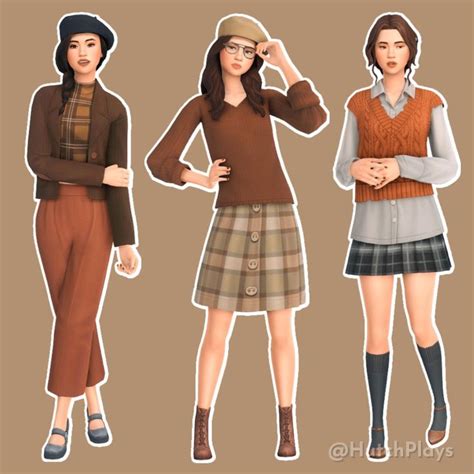 Dark Academia Outfits Sims Mods Clothes Sims Sims Clothing