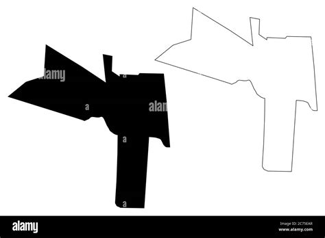 Chaguanas City Republic Of Trinidad And Tobago Island Map Vector