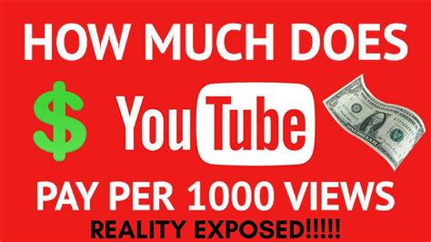 How Much Does Youtube Pay You For 1000 Views SEO YouTube