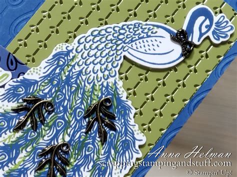 Elegant Stampin Up Royal Peacock Card