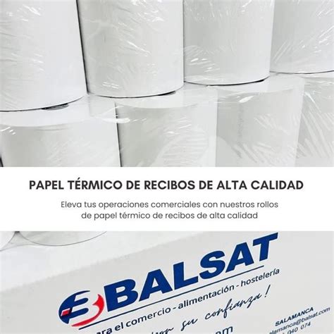 Balsat Lot De 20 Rouleaux De Papier Thermique 80 X 80 Mm Pour