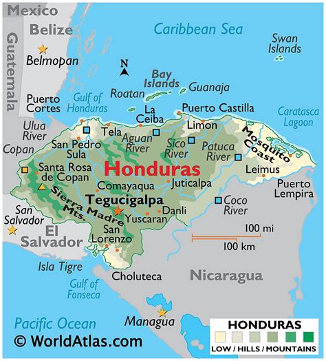 Mapas Y Datos De Honduras Atlas Mundial Market Tay