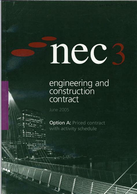 Nec3 Engineering And Construction Contract June 2005 2